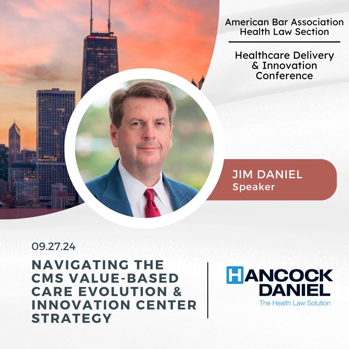 During this session, Jim Daniel will explore the CMS Innovation Center (CMMI) strategy refresh, with a focus on health system transformation.