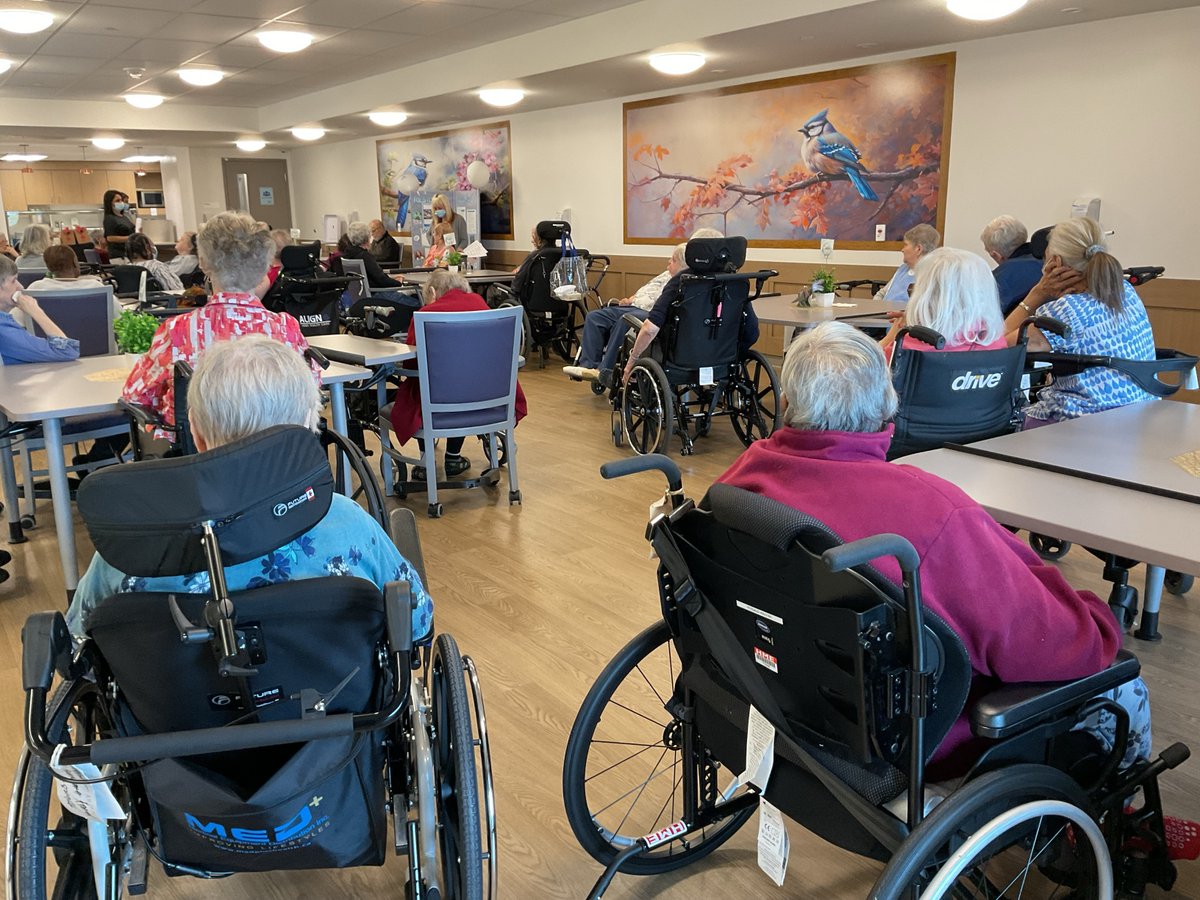 Partners_CH's tweet photo. Last week was #ResidentsCouncilWeek!
The Wellbrook Place East Residents' Council celebrated w/ a welcome speech from Sandra, their president, an educational session on the purpose & importance of residents' councils & some socializing & story sharing over coffee and treats! ☕️💬 https://t.co/5ejERVUqKC