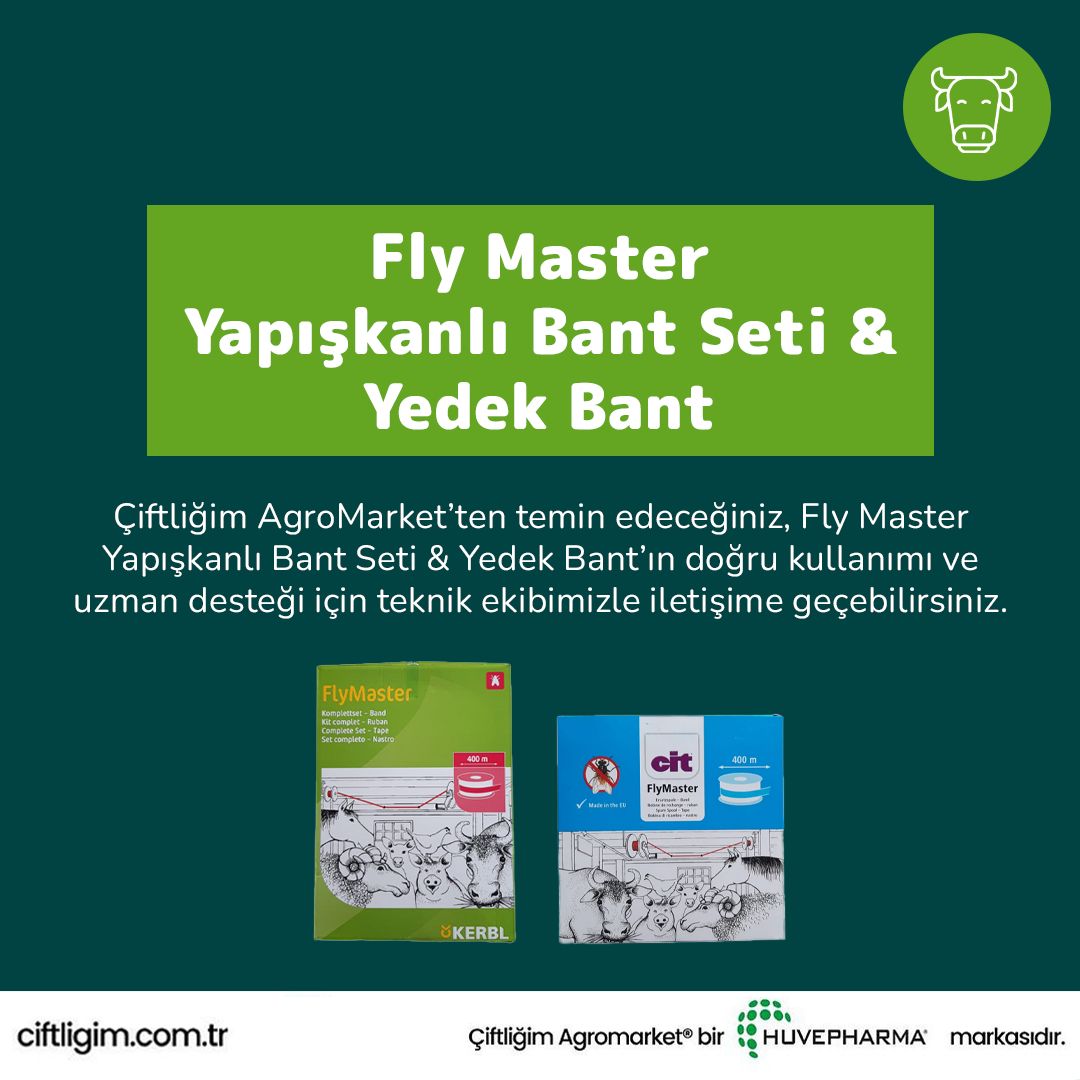 ciftligim_'s tweet image. Çiftliğinizde sineklerle ve diğer uçan haşerelerle mücadelede en pratik ve çevre dostu çözüm! 🦟
Fly Master Yapışkanlı Bant Seti ve Yedek Bant ile ahır ve kümeslerde hijyenik, sineksiz ve haşeresiz bir ortam sağlayın. 
#çiftliğim #hijyenikçiftlik #flymaster #sineksorunu