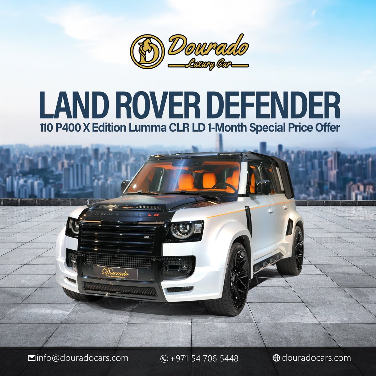 douradocars's tweet photo. 🤍📷 Checkout our Land Rover Defender 110 P400 X Edition Lumma CLR LD https://t.co/9ztXoteVf9 📷
#LandRover #defender #xedition #Lumma #RollsRoyce #Mercedes #Cullinan #porsche #CarsforSale #maybach #uae #dubai #exoticcars #luxurycars #supercars #Bentley #Ferrari #cardeakership #cars