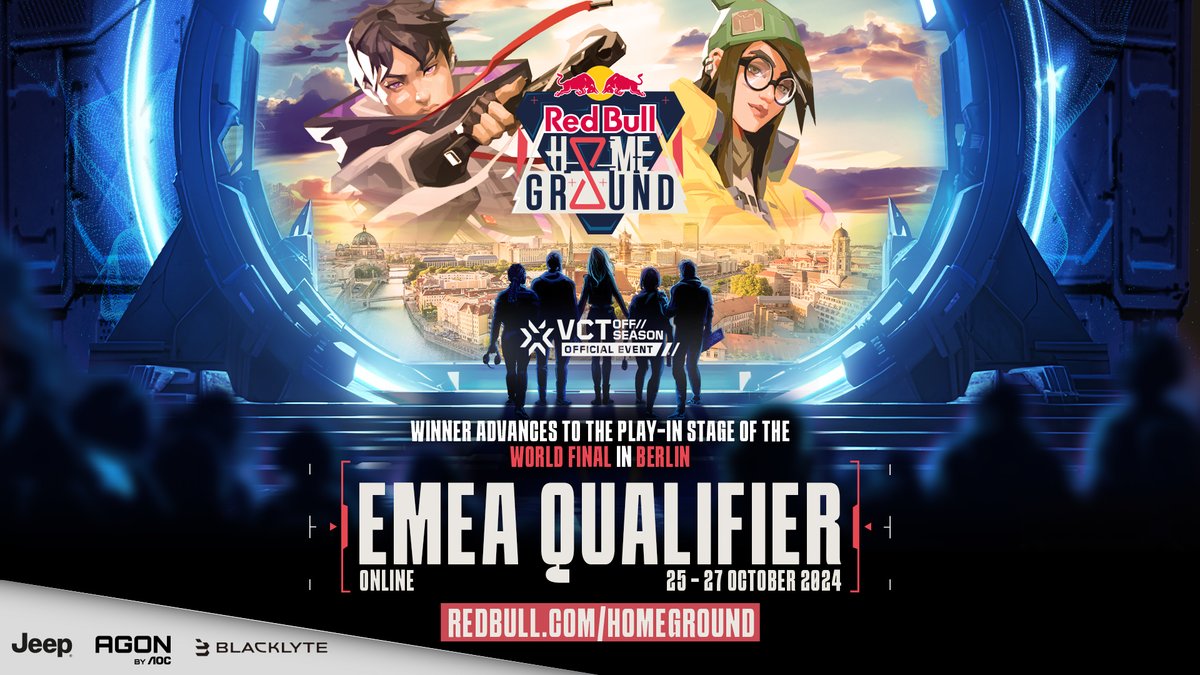 redbullgaming's tweet image. RED BULL HOME GROUND EMEA LCQ is here! 🔥

Think you’ve got what it takes to make it to the Play-In and secure a spot at the World Finals in Berlin? 

Sign up NOW and prove it!

The qualifier runs from October 25th to 27th