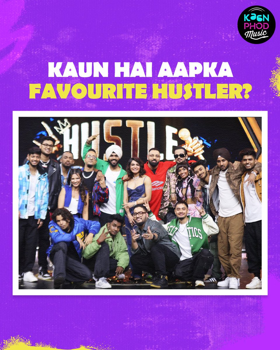 KaanPhodMusic's tweet image. Comments mein batao, asali hustler kaun hai? 

Like and Subscribe to KaanPhod Music’s YouTube channel to listen to the full song. 

#KaanPhodMusic #MusicKaMadhouse #Hustle03 #HustleShunyaTeen #SquadBoss #HustleKeSquadBosses #Playlist #Song #Music #Artist