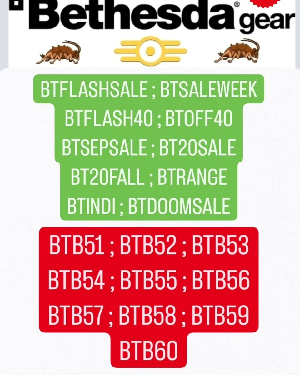 Bethesda Gear 20% Discount Codes

gear.bethesda.net/?ref=bb-yxyzek

#bethesdagear #bethesda #fallout #falloutboy #fallout4 #falloutfit #fallout76 #fallout3 #doom #doomslayer #doomguy #doom2016 #doometernal #doommemes #doom2 #retro #falloutseries #trending #sale #discount