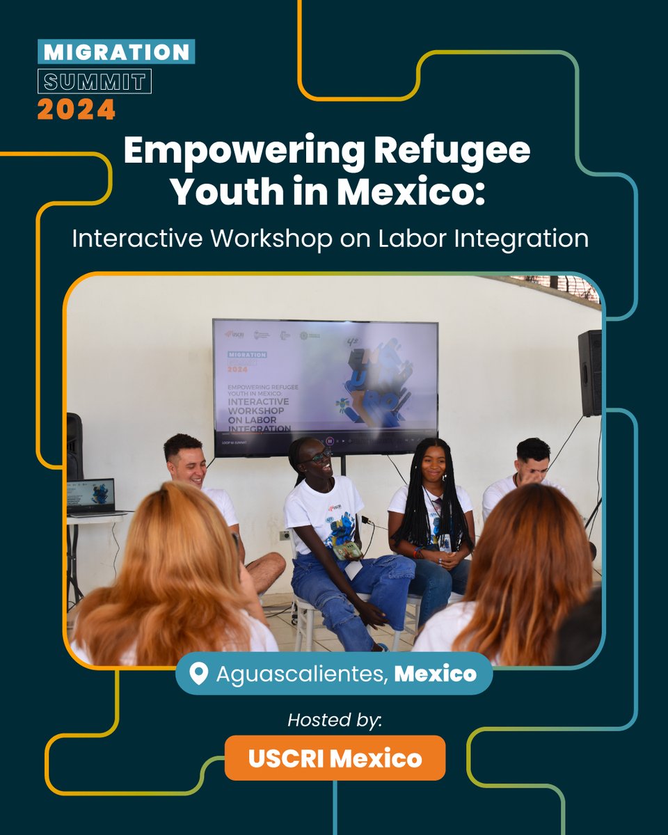 Migration Summit (@msummit2024) on Twitter photo On July 22, 2024, <a href="/USCRIdc/">U.S. Committee for Refugees and Immigrants (USCRI)</a> #Mexico hosted an interactive workshop at Hacienda Los Pavorreales, Aguascalientes.
👉 Explore the full event report and the highlights: migrationsummit.org/2024/07/22/emp… <a href="/mit_react/">MIT Emerging Talent (formerly MIT ReACT)</a> <a href="/karamfoundation/">Karam Foundation</a> <a href="/_Naamal/">Na'amal</a> On July 22, 2024, <a href="/USCRIdc/">U.S. Committee for Refugees and Immigrants (USCRI)</a> #Mexico hosted an interactive workshop at Hacienda Los Pavorreales, Aguascalientes.
👉 Explore the full event report and the highlights: migrationsummit.org/2024/07/22/emp… <a href="/mit_react/">MIT Emerging Talent (formerly MIT ReACT)</a> <a href="/karamfoundation/">Karam Foundation</a> <a href="/_Naamal/">Na'amal</a>