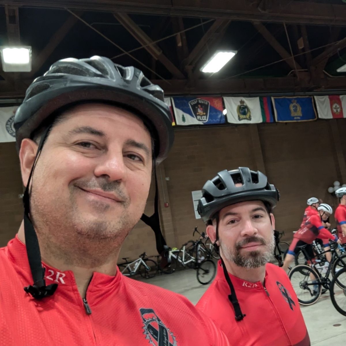 WindsorPolice's tweet image. This morning, off-duty officers Adam Young and Ryan Henderson hit the road for Ride to Remember (@CanadianR2R) – the annual 700km bike trip from Aylmer to Ottawa to honour police officers who have lost their lives in service to their community.

At the end of their trip, Sgt.…