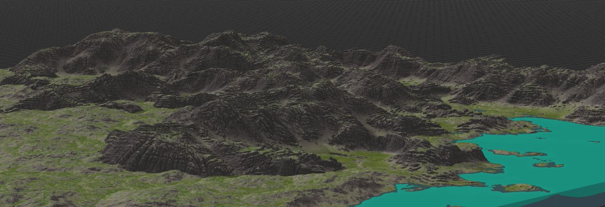 Keeping myself busy.
#World_machine #World_painter
#Minecraft 😅 
Hope you all like what I have so far.👍