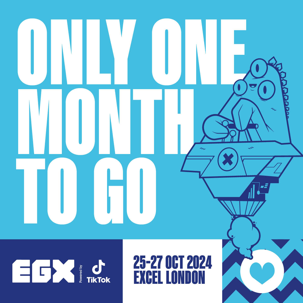 EGX's tweet photo. There is just ONE MONTH to go! 🎉

It’s almost time for the UK's biggest gaming and pop culture celebration of the year! We cannot wait to game with you in a months time.

Get tickets: https://t.co/3WXanPDDsE https://t.co/ILP3rZ2Bn8
