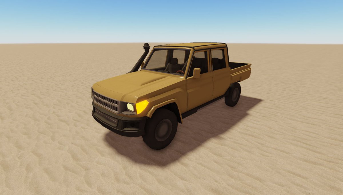 FallenDev2's tweet photo. 2 NEW CARS MODELED FOR A DUSTY TRIP!

A NEW WORLD 🏜

-DUNE BUGGY
-SAND CRUISER

NEW LANDMARKS, ETC... GO PLAY NOW!

https://t.co/0IJJ9F4xct

@jandelRblx @do_bigR 

#Cars #Modeler #3D #B3D #ROBLOX #RobloxDev #Automotive #gamedev #Blender #FallenDev2 https://t.co/1MXryGuMmb
