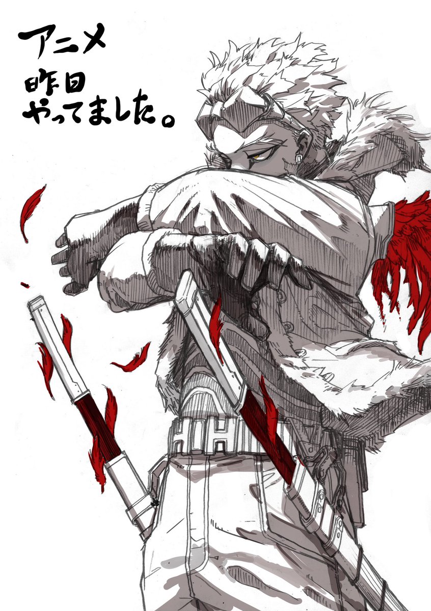 Some of Horikoshi’s sketches for My Hero Academia Season 7