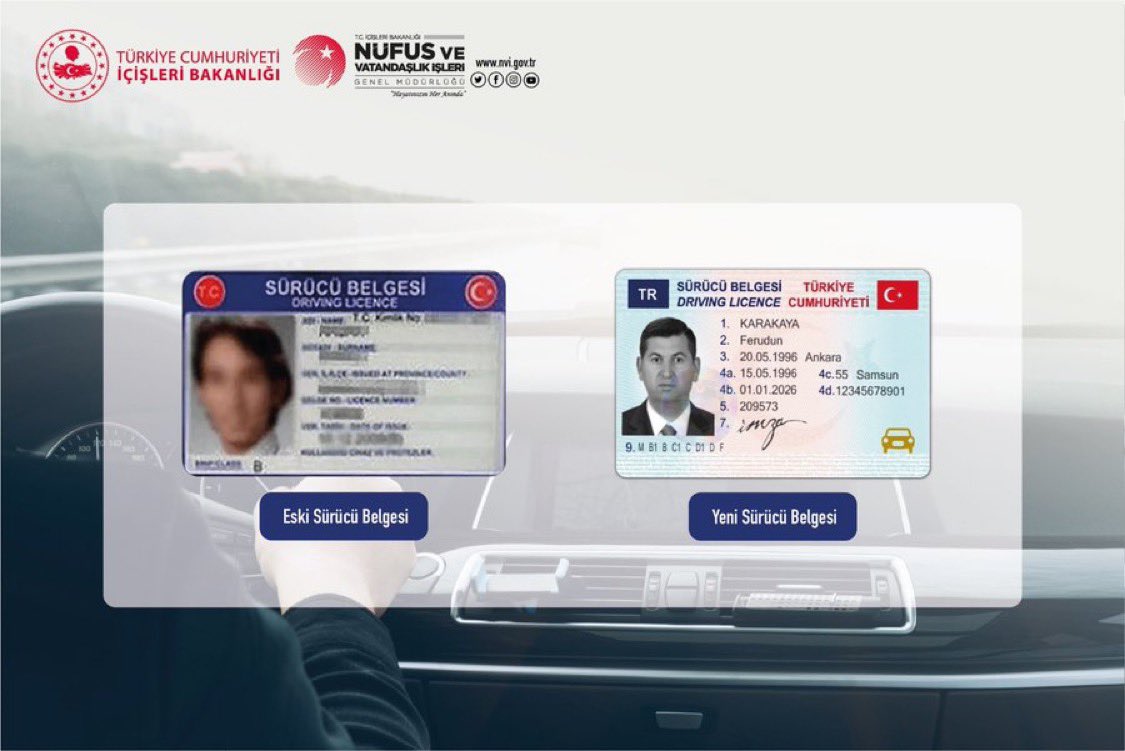 ✅ Sağlık raporu, bir adet biyometrik fotoğraf ve 15 TL yenileme ücreti ile sürücü belgesi başvurunuzu tüm nüfus müdürlüklerinden gerçekleştirebilirsiniz.

#HayatınızınHerAnında