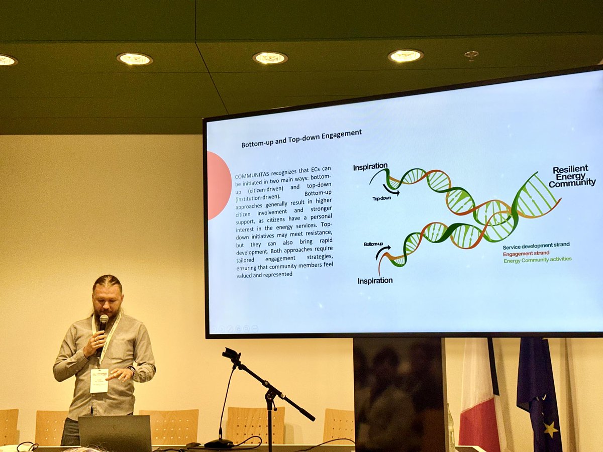 COMMUNITAS_EU's tweet image. 🌍Today, Łukasz Wilczyński represented the @COMMUNITAS_EU project during @sustainplaces workshop, where he explored critical activities driving user engagement in #energycommunities: from Social and Policy Labs to Best Practices and Strategies for #Stakeholders Engagement💡