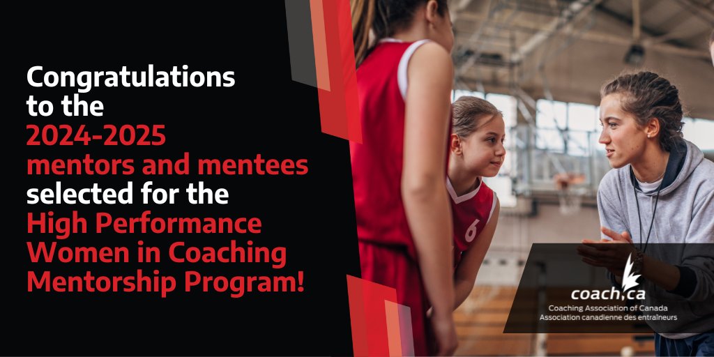 CAC_ACE's tweet photo. The Coaching Association of Canada is thrilled to announce the 2024-2025 cohort of mentors and mentees selected for the High Performance Women in Coaching Mentorship Program!

To check out this year’s cohort, visit: https://t.co/CxWu0aDwHP https://t.co/L0AhPAug4M