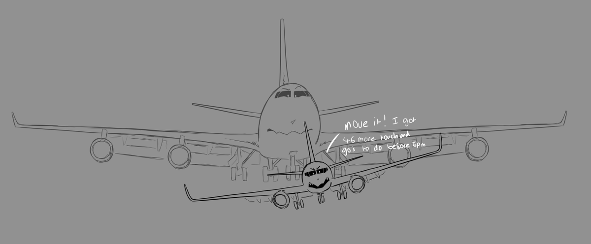 Forgot about this old sketch from when I saw a Ryan Air 737 cut in front of a Cargolux 747
#boeing #boeing737 #boeing747 #aircraft #planes