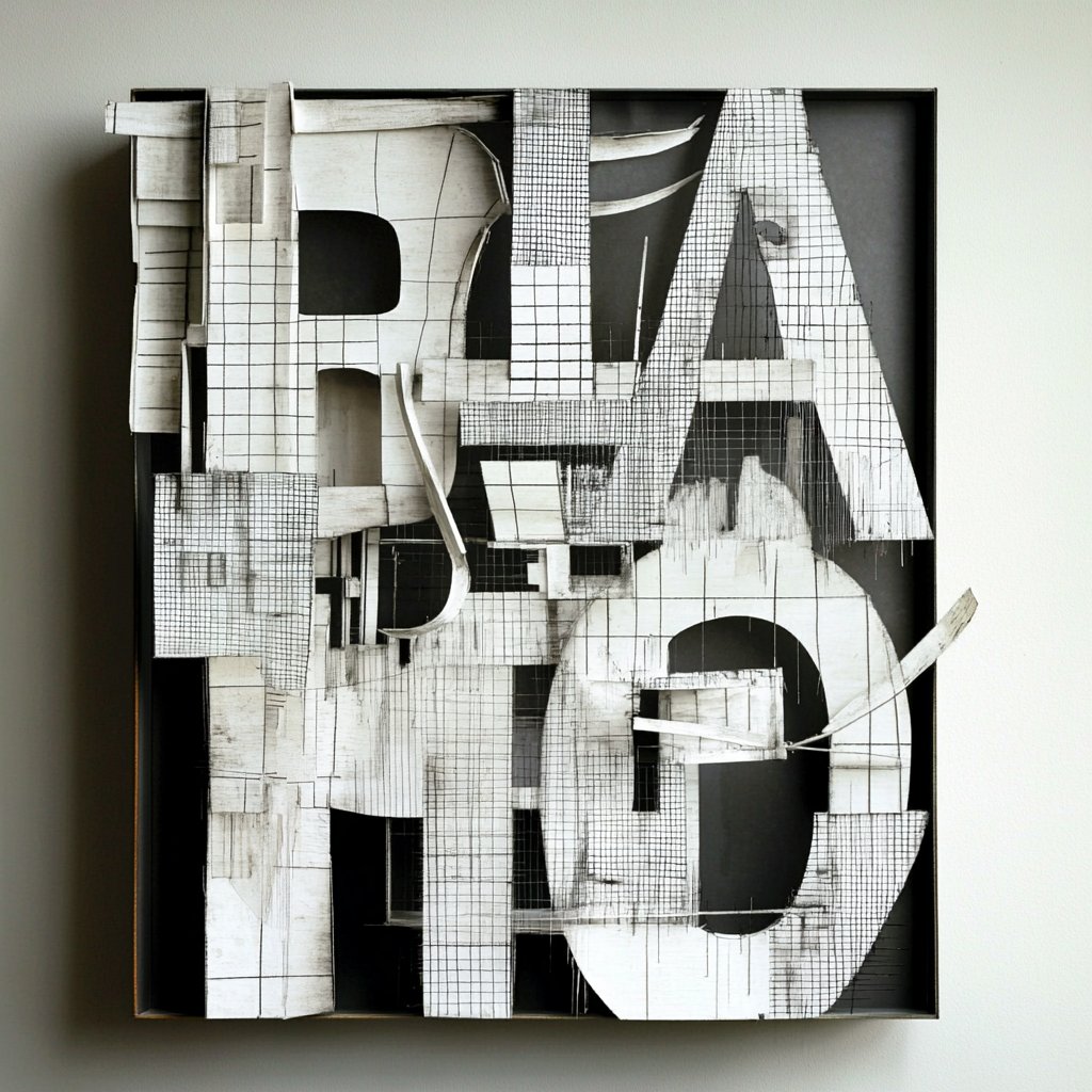 I started with paint and collage, exploring the tactile possibilities of abstract forms. Then I moved into digital spaces, where I could experiment with motion and light, projecting text onto surfaces to create immersive experiences. 
#ArtJourney #AbstractArt #TypographyArt