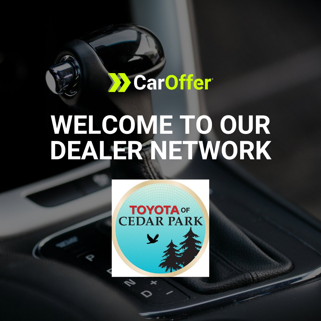 Excited to have Toyota of Cedar Park join our exclusive dealer platform! We are confident that your dealership will have great success with our inventory solution. Join our dealer network and schedule a demo: hubs.la/Q02QRjDM0
#WeAreCarOffer #Automotive #UsedCars