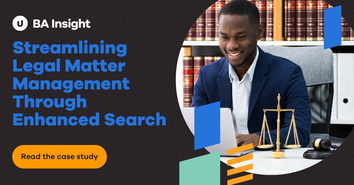 This global #legaloperations customer modernized operations, simplified processes, enhanced collaboration, and enabled proactive risk mitigation using BA Insight’s enterprise-level #contentsearch. The results? HUGE.bit.ly/48V3drm #legalT #AIsearch #enterprisesearch