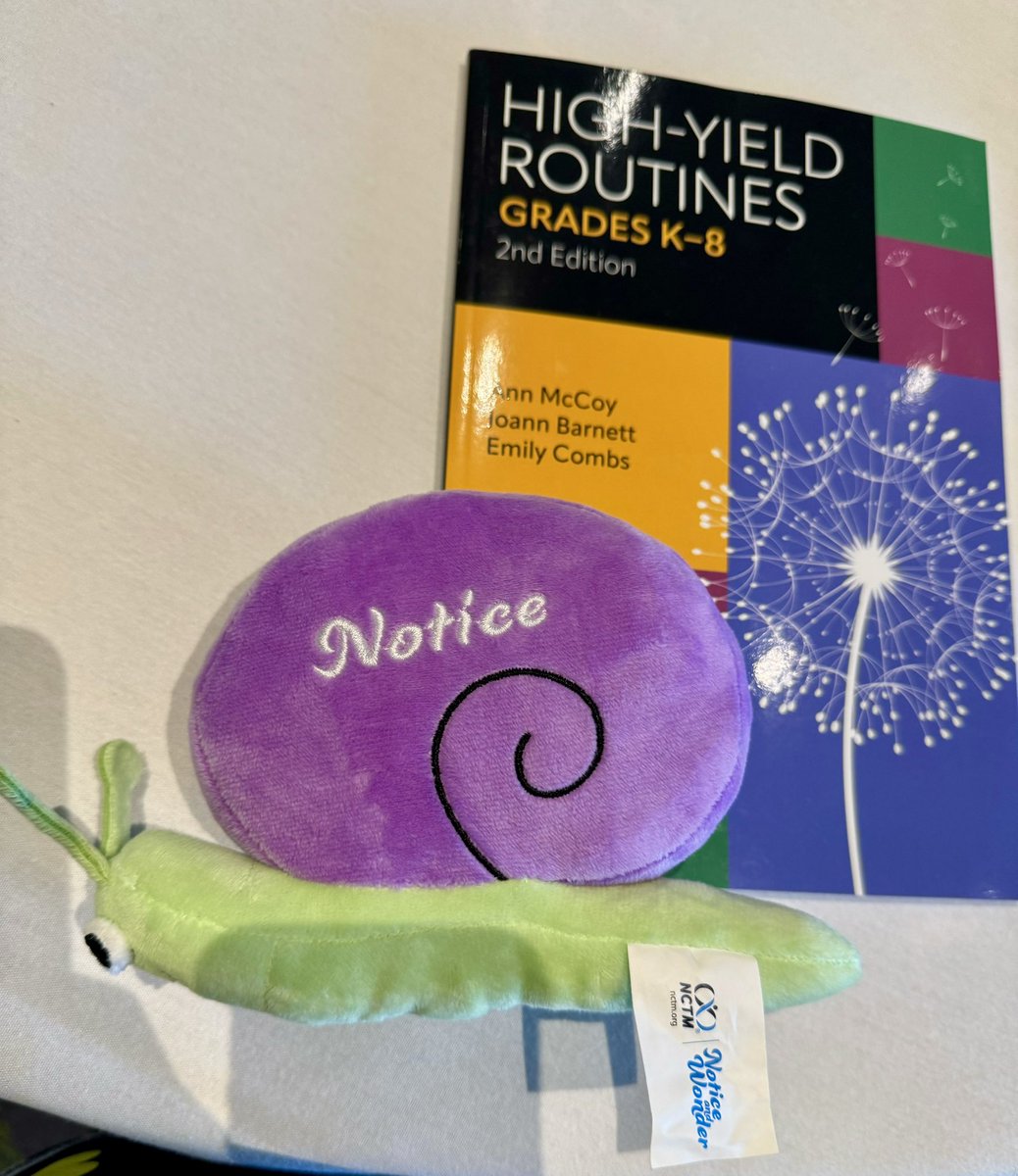 High Yield Routines is my pre-conference selection. Excited for new learning. What do you NOTICE? What do you wonder? #NCTM #NCTM24