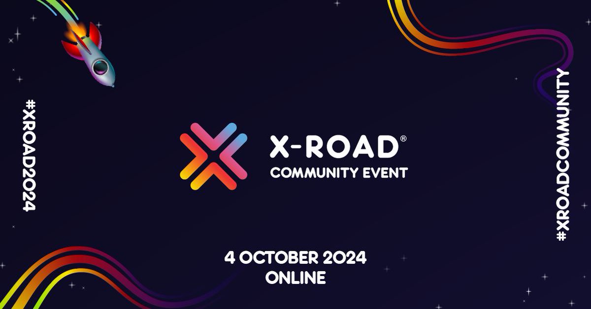 The X-Road Community Event on 4 October 2024 is approaching! ✨ Explore X-Road® 8 "Spaceship" 🚀, #dataspaces and #interoperability trends with us! Registration for the event is still open! 👉 x-road.global/xroad-communit… 
#XRoad2024 #opensource #software