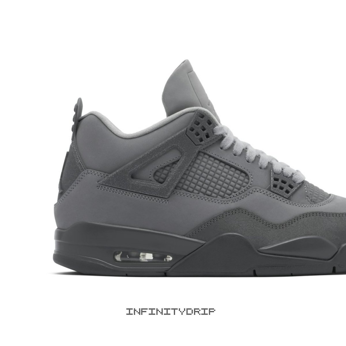 infinity_drip's tweet photo. 🚨Sneaker of the Day🚨

Air Jordan 4 Retro SE Wet Cement

Features a soft suede and smooth leather upper, the midsole and outsole are made of a cement grey colorway while the laces and tongue are made of particle grey. 

Pair this with various fits for a monochromatic look. https://t.co/AhFuprm3AV
