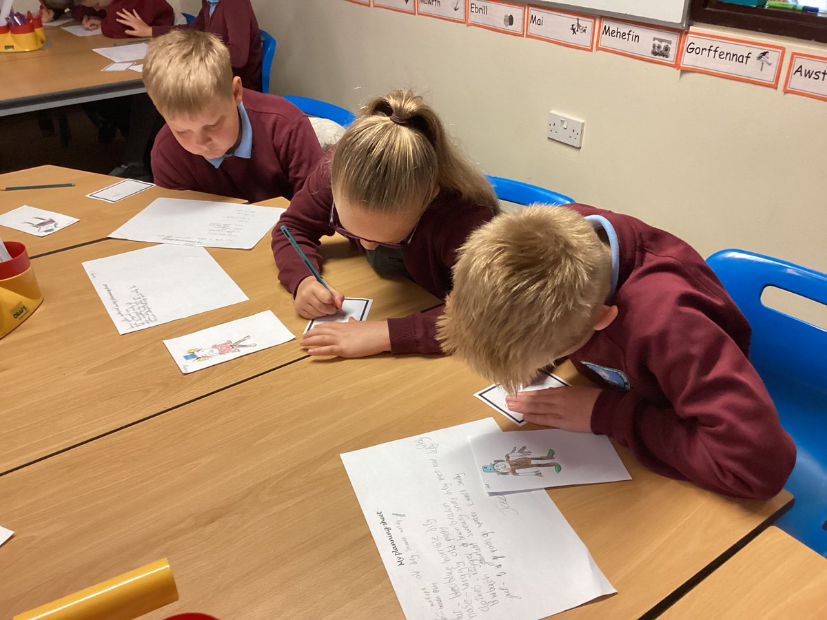 Blwyddyn Pedwar had a wide range of different descriptions of the 'Bwbach'. Who knows what he really looked like? #lookingafterwalesandtheworld