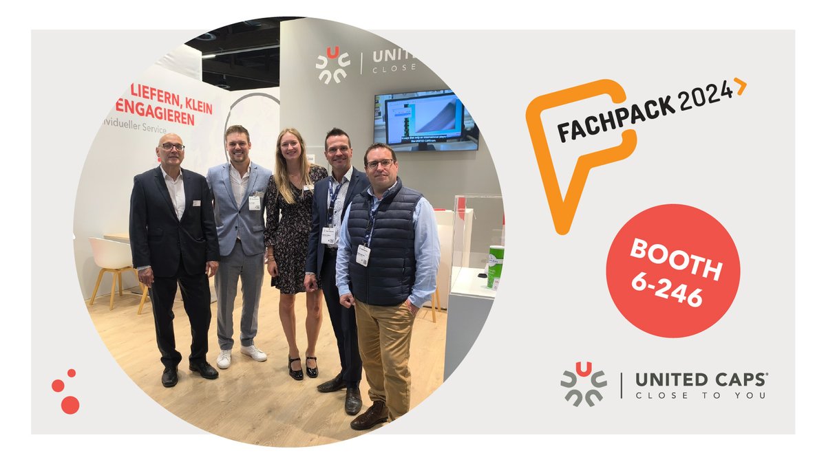 UC_capsclosures's tweet photo. We would like to address a huge thank you to all the people that have visited our booth at #fachpack2024 We're delighted to have met so many of you!

Wir bedanken uns herzlich bei allen Fachbesuchern  auf der #fachpack2024! Es war uns eine große Freude, Sie persönlich zu treffen! https://t.co/bDLpMKFVGR