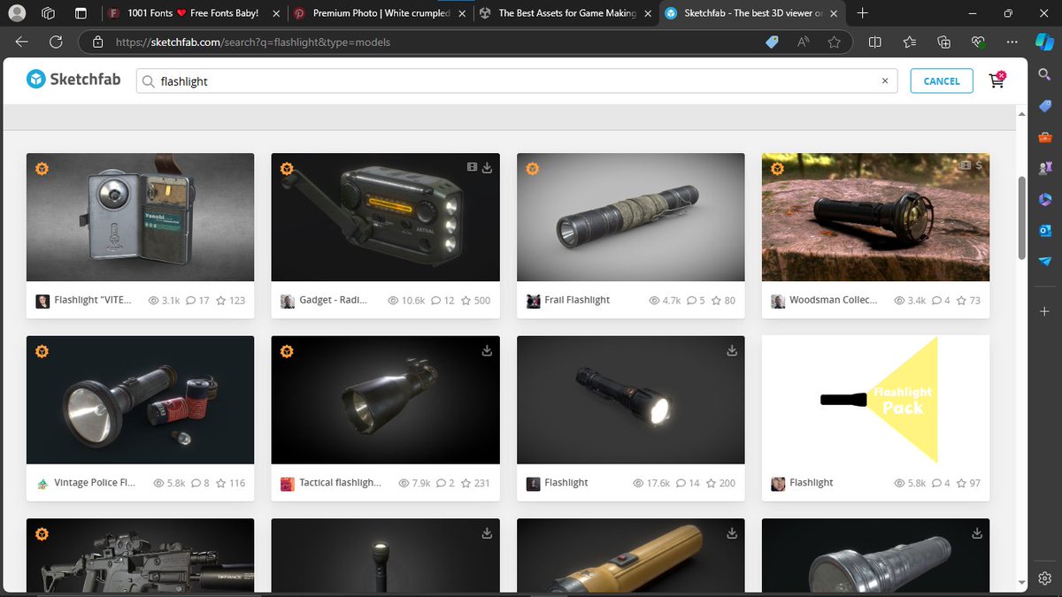 BqrDev's tweet photo. اود بيع حزمة مجسمات Flashlight بدقة عالية في متجر يونتي و سكتشفاب قمت بتصميم غلاف الحزمة السؤال هل مميز و يلفت الانظار؟ ، شاركنا رأيكم.
#بلندر #blender #b3d #blender3d #gamedevs #unity #un5 #UnrealEngine5 https://t.co/Bd9OGfjV0I