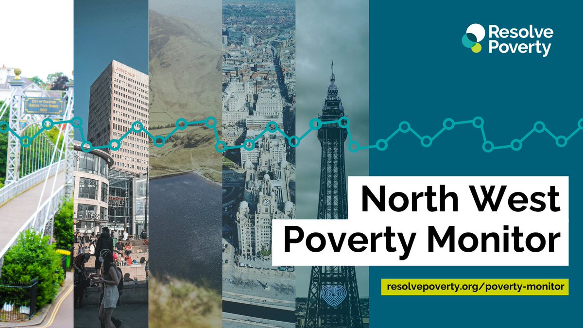 📈 We are pleased to today launch the North West Poverty Monitor, a new resource which reveals the scale and nature of poverty across Greater Manchester, Merseyside, Cheshire, Lancashire and Cumbria.

👉 Explore the data: resolvepoverty.org/poverty-monito…