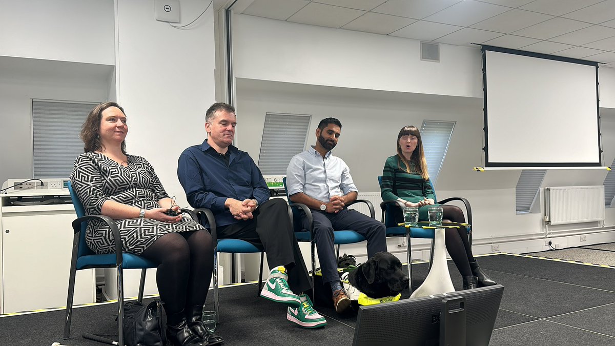 #VisionaryAnnualConference24 has started - with our fabulous #DreamTeam <a href="/EllieSouthwood/">Eleanor Southwood MBE</a> <a href="/missfernlulham/">Fern Lulham</a> <a href="/BlindDad_Uk/">Dr Amit Patel</a> <a href="/JWatsonONeill/">James Watson-O'Neill</a>