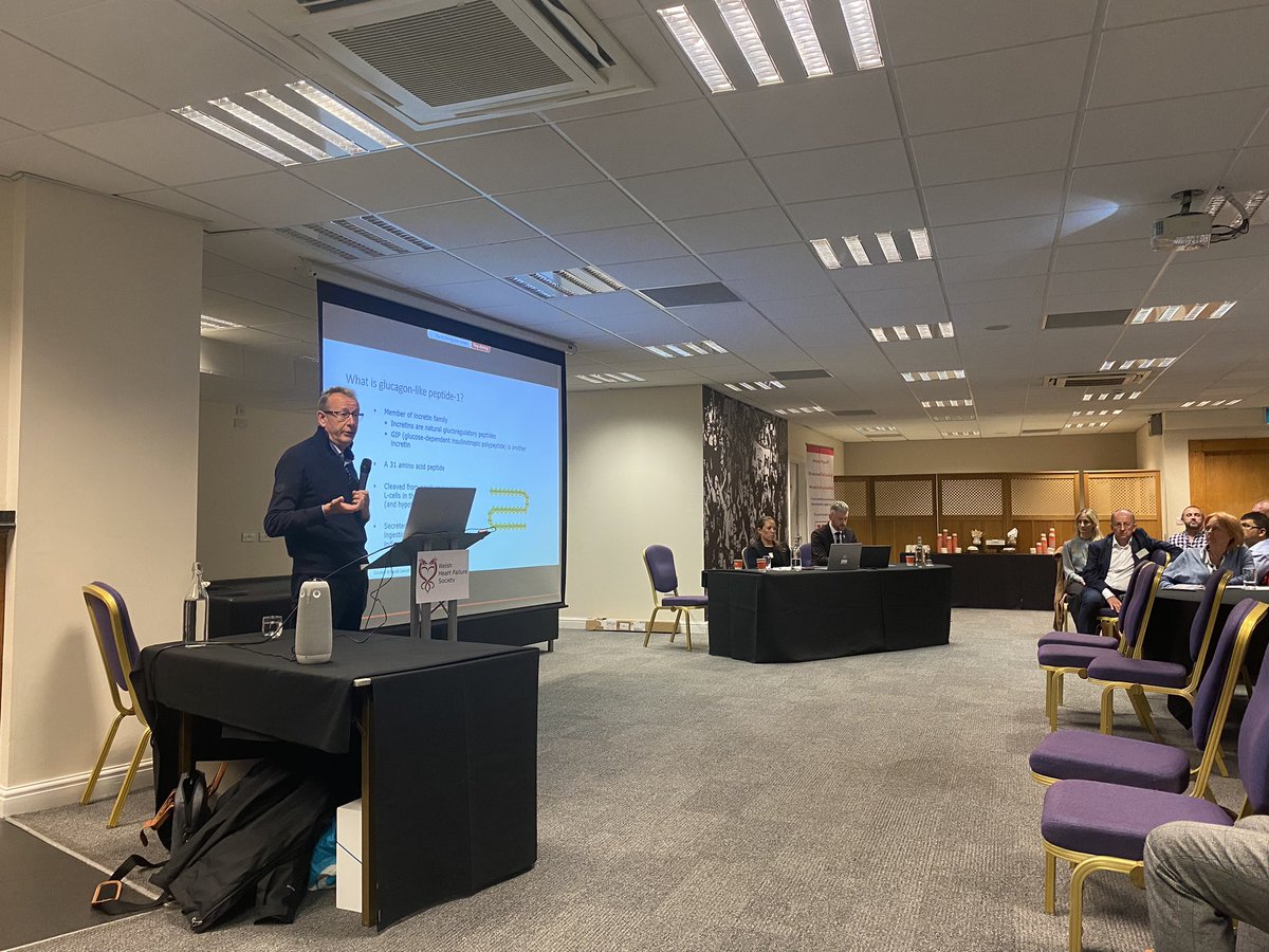 All things GLP-1 next up from Prof Steve Bain at #WHFS24. Brilliantly chaired by Dr Charlotte Thornton and <a href="/RhysWMPharm/">Rhys Williams</a>