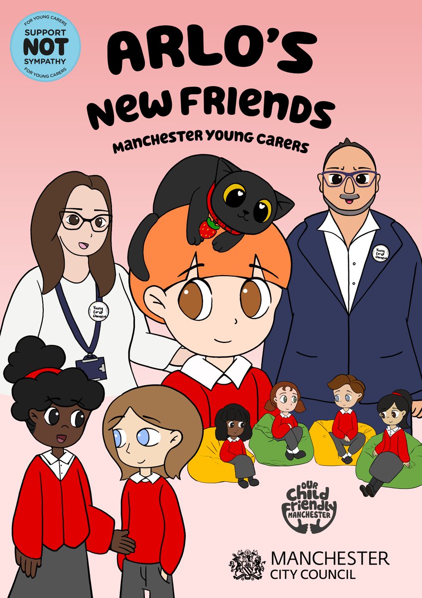 MCR Young Carers (@mcryoungcarers) on Twitter photo We've been a little quiet lately, as we've been hard at work prepping for the launch of our new animation, Arlo's New Friends!
Featuring the wonderful <a href="/profsaulbecker/">Saul Becker</a> , <a href="/StCuthbertsPri/">St Cuthberts Primary</a> Young Carers & Berry - Our Young Carers Cat!
👀Available online from Monday 30th of Sept🥳 We've been a little quiet lately, as we've been hard at work prepping for the launch of our new animation, Arlo's New Friends!
Featuring the wonderful <a href="/profsaulbecker/">Saul Becker</a> , <a href="/StCuthbertsPri/">St Cuthberts Primary</a> Young Carers & Berry - Our Young Carers Cat!
👀Available online from Monday 30th of Sept🥳