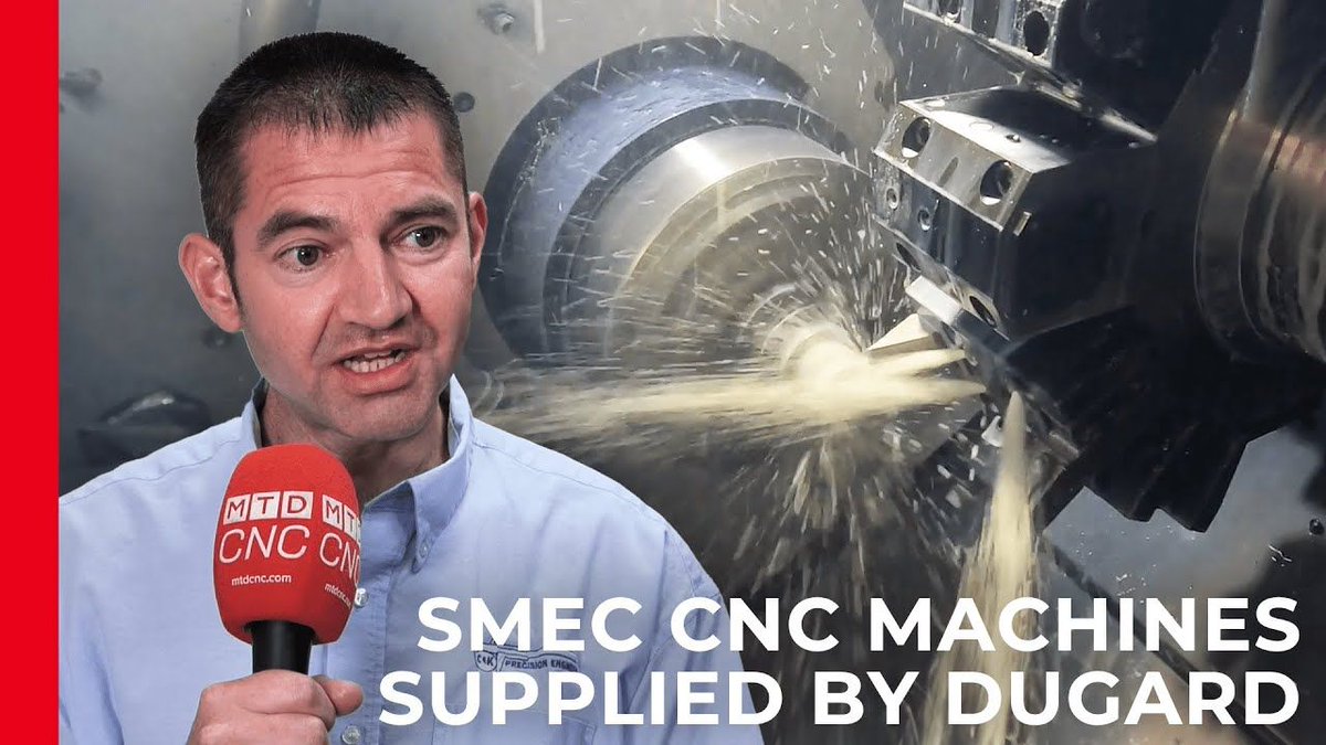 Watch Lyndsey at MTDCNC, speak to Matt from C&amp;K Precision about why they've bought 75% of their turning centres from Dugard: buff.ly/4eEpmxh Take a look at the SMEC range, only available at Dugard in the UK: buff.ly/3khzSjm #dugard #smec  #cncturning #ukmfg