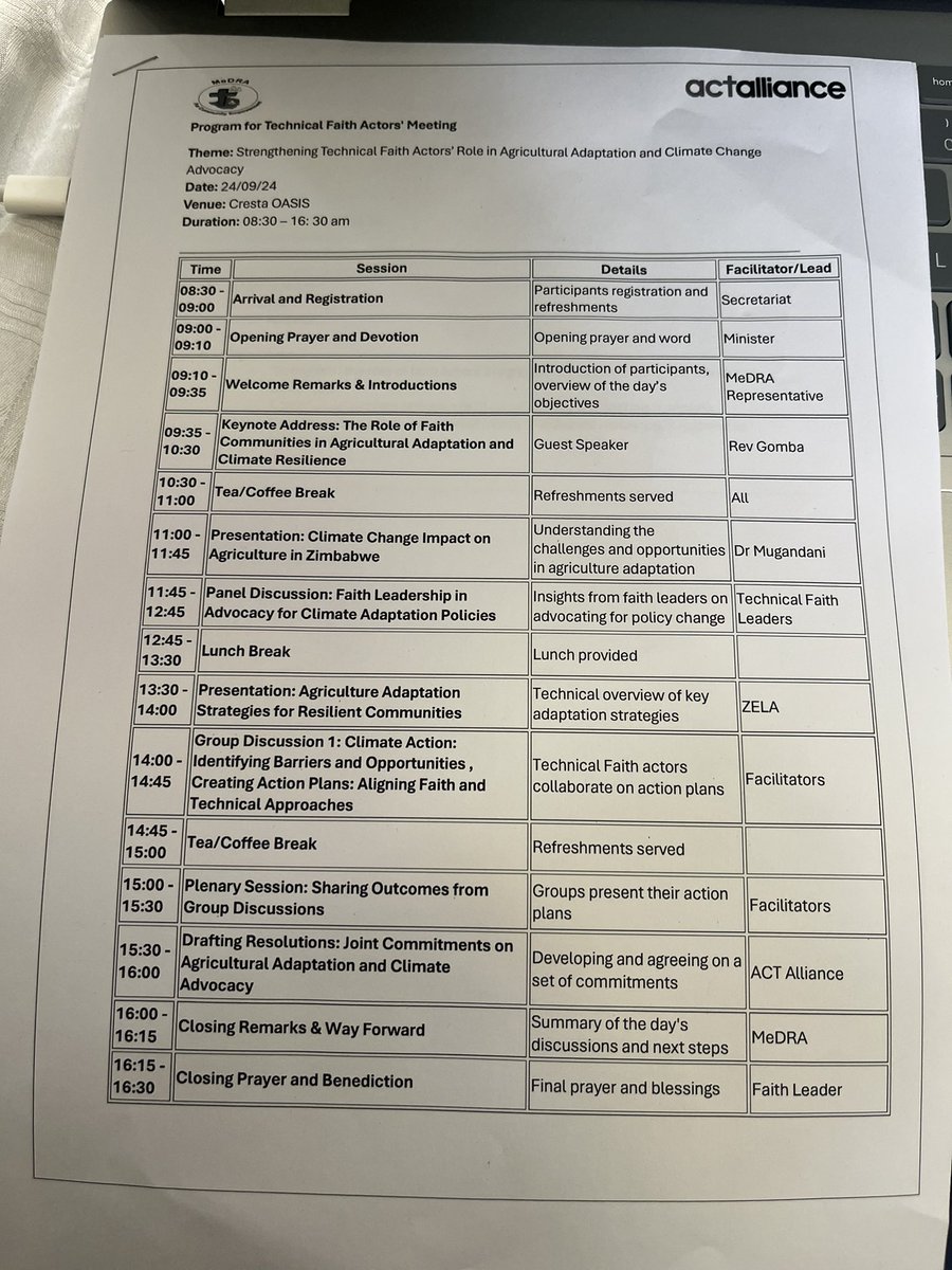 act_zim's tweet photo. Yesterday the climate and livelihoods CoP had a very engaging session with technical faith actors on Agricultural adaptation&amp; climate change advocacy @MeDRAZim @zccinzim @ZELA_Infor @fpc_online @Yvezimofficial @CAID_Zimbabwe @LDSZimbabwe @Gombaclever1 @actclimate https://t.co/zTX8QJ9V0E