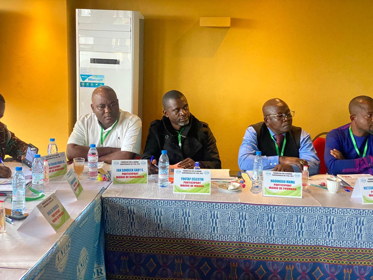 SÉMINAIRE DE FORMATION DES COLLECTIVITÉS TERRITORIALE DÉCENTRALISÉES (CTD) SUR LA NORME NC 1756, APPLICABLE A LA QUALITÉ DE SERVICE DANS LES ADMINISTRATIONS PUBLIQUES. DU 24 AU 26 SEPTEMBRE 2024 À BAFOUSSAM.

anor.cm