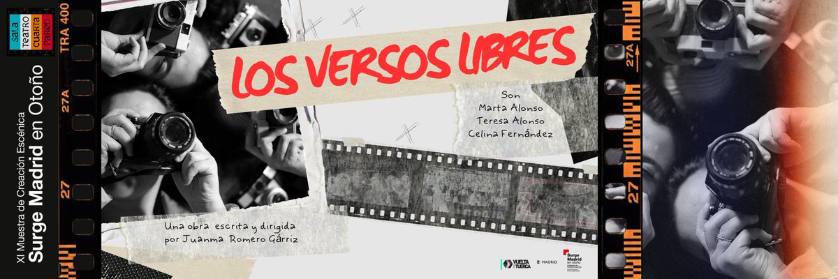 ¿Te has enterado?

¡Volvemos al festival SURGE Madrid con "Los versos libres", la nueva obra de Juanma Romero!

🎭 Sala Cuarta Pared
📍 Calle de Ercilla, 17
🗓️ 11 y 12 de octubre 20:30 H
 
Síguenos en Insta y no te pierdas todas las novedades 💫

#losversoslibres #SurgeMadrid