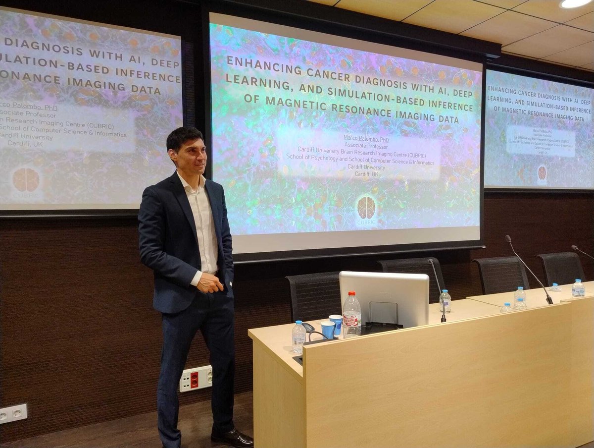 Radiomics Group (@radiomicsvhio) on Twitter photo ✨It was a great honour to host Prof <a href="/MarcoPalombo3/">MarcoPalombo</a> from <a href="/CUBRICcardiff/">CUBRIC</a> at <a href="/VHIO/">Vall d’Hebron Institute of Oncology (VHIO)</a> last week! His inspiring seminar highlighted the potential of #diffusion #MRI in #cancer research and practice.
Also: thank you so much for chairing the PhD defense of our new Dr, Alonso García!🎓 ✨It was a great honour to host Prof <a href="/MarcoPalombo3/">MarcoPalombo</a> from <a href="/CUBRICcardiff/">CUBRIC</a> at <a href="/VHIO/">Vall d’Hebron Institute of Oncology (VHIO)</a> last week! His inspiring seminar highlighted the potential of #diffusion #MRI in #cancer research and practice.
Also: thank you so much for chairing the PhD defense of our new Dr, Alonso García!🎓