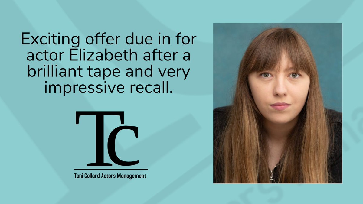 Toni Collard Actors (@tonicollard) on Twitter photo Just finalising an offer for our awesome <a href="/lizhann123/">Elizabeth Hann</a> Well done! #TeamTCA
app.spotlight.com/8615-4536-6223
tcamanagement.co.uk Just finalising an offer for our awesome <a href="/lizhann123/">Elizabeth Hann</a> Well done! #TeamTCA
app.spotlight.com/8615-4536-6223
tcamanagement.co.uk