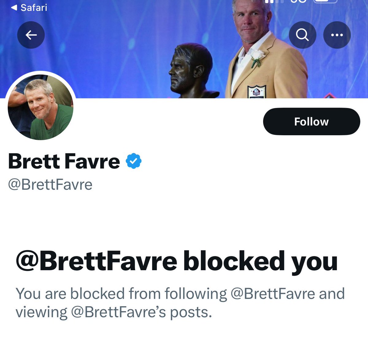 JoJoFromJerz's tweet photo. Brett Favre is just another MAGA snowflake who really doesn’t like it when people call him out for stealing from the poor. https://t.co/F3g4elbUGP