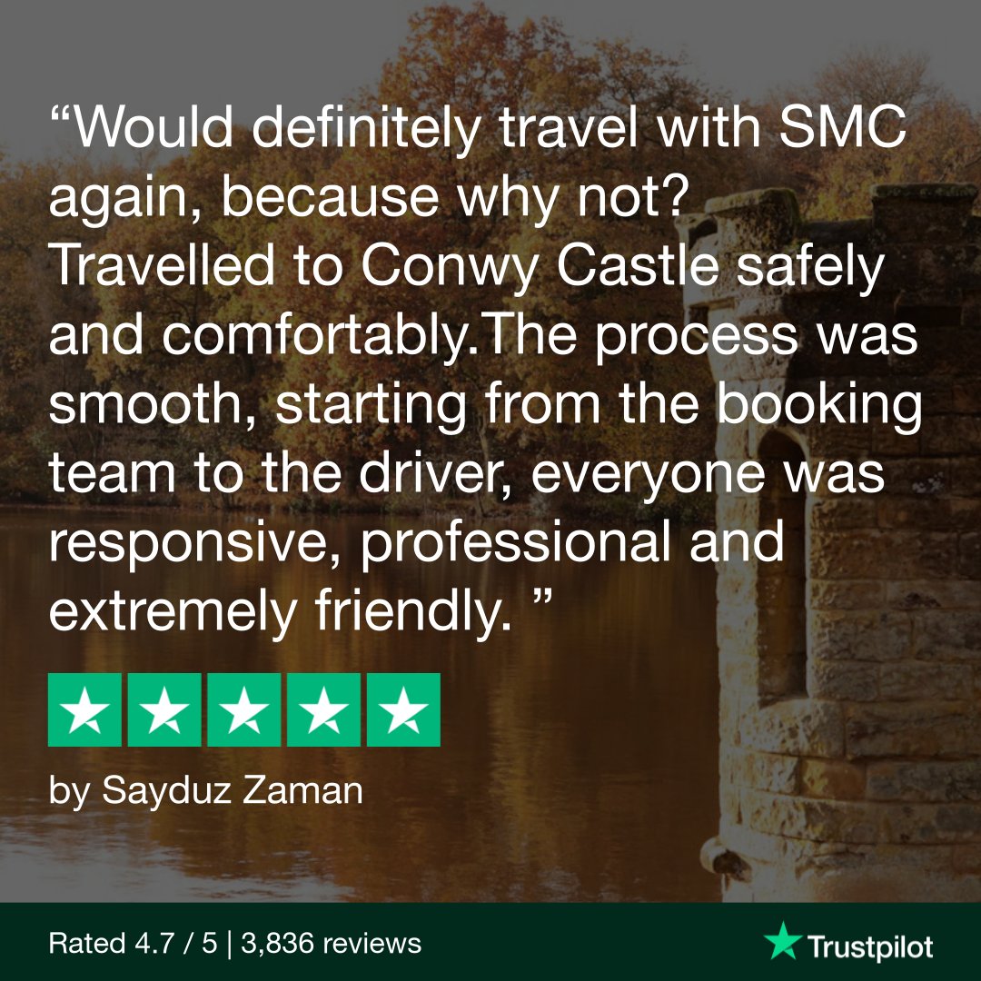 We always appreciate our customers taking the time to give us feedback, so thank you Sayduz! 😊

So, why not travel with us? Visit our website to find out more: smccoachhire.com