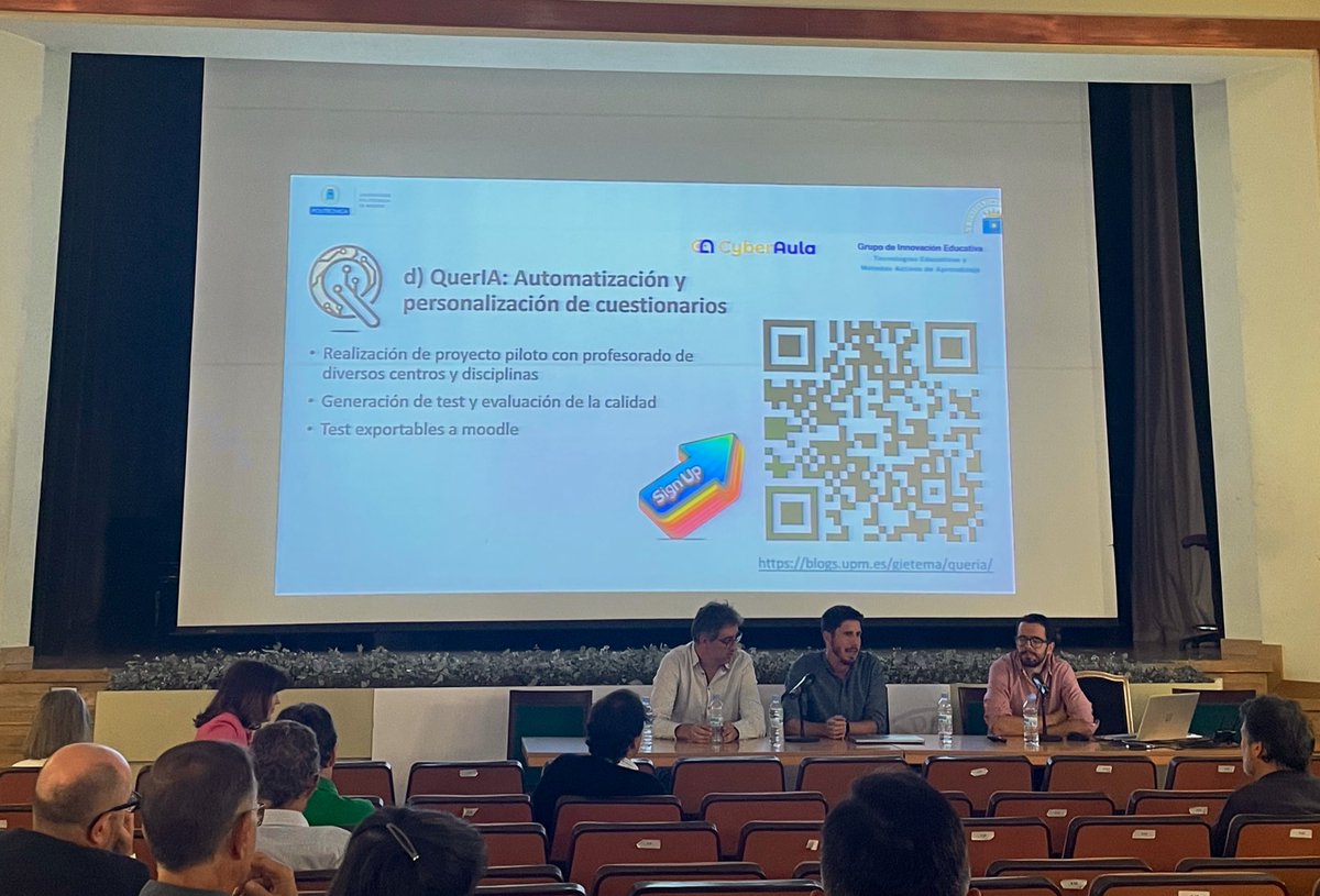 Patricia Martín-Chozas (@pmchozas) on Twitter photo Interesantísimo este trabajo de <a href="/carbadol/">Carlos Badenes-Olmedo</a> para la generación automática y personalizada de cuestionarios en el aula 🥳🥳🥳 Interesantísimo este trabajo de <a href="/carbadol/">Carlos Badenes-Olmedo</a> para la generación automática y personalizada de cuestionarios en el aula 🥳🥳🥳