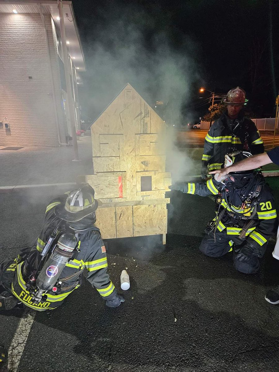 Tonight members of the Colonia Fire Department conducted their weekly training. Members were able to utilize a Flow Path House to show the science behind fire flow path. Every open door and window is a pathway for air to be introduced into a structure and cause fire to travel.