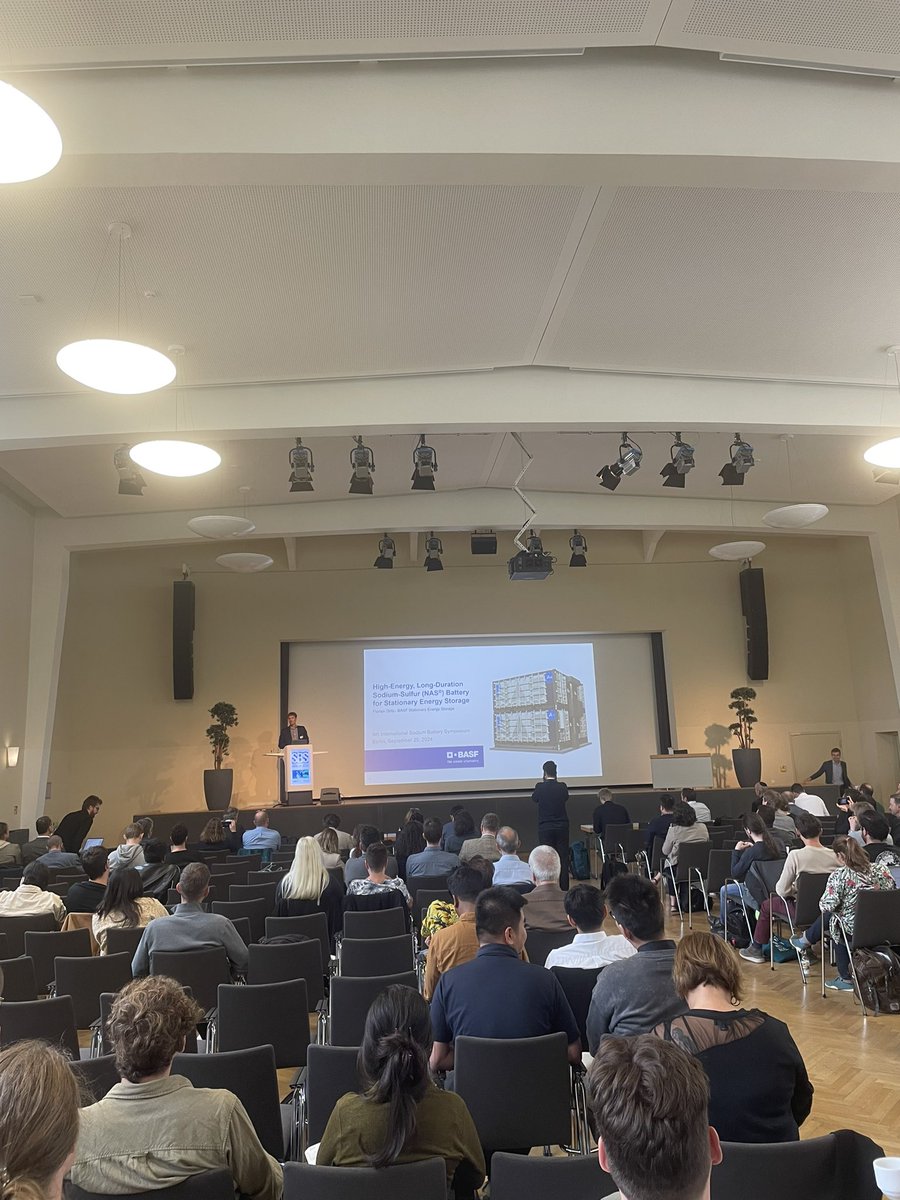 Before the lunch break, Dr. Florian Dötz, from <a href="/BASF/">BASF</a>, will be presenting a talk titled “High-Energy, Long-Duration Sodium-Sulfur (NAS®) Battery for Stationary Energy Storage”