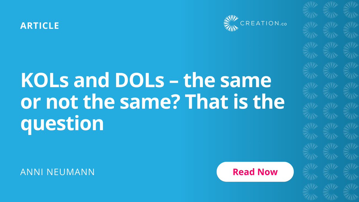 How do Digital Opinion Leaders (DOLs) compare with Key Opinion Leaders (KOLs)?

👉 Read our article to learn about their differences, why identifying DOLs is important, and how to avoid disappointment when identifying your DOLs.
hubs.la/Q02PXDG90