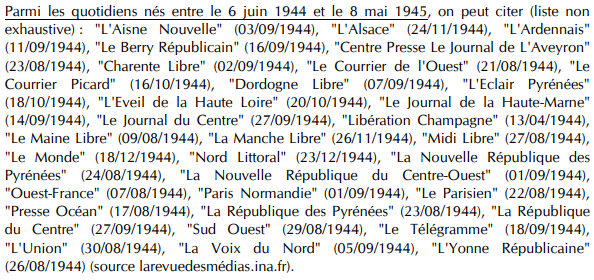 #AujourdhuiDansLaCorres Nés à la Libération, plusieurs grands quotidiens français célèbrent cette année leur 80e anniversaire. #Médias