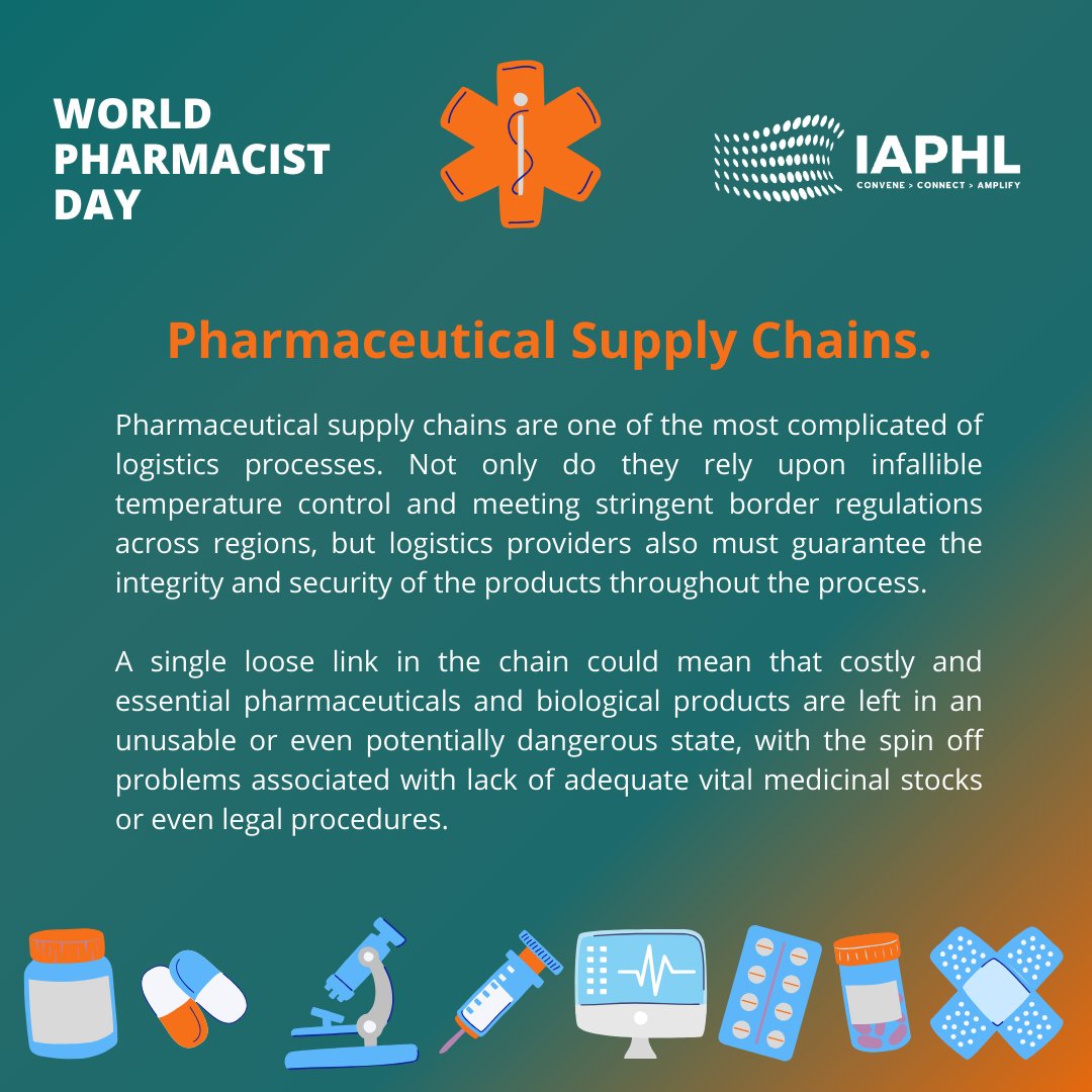 On World Pharmacist Day, let us bring to your kind attention the term  Pharmaceutical Supply Chains.
What kind of role(s) do pharmacists play in the supply chain in your respective countries or systems?
Your comments are much appreciated, we love to hear about your experience!