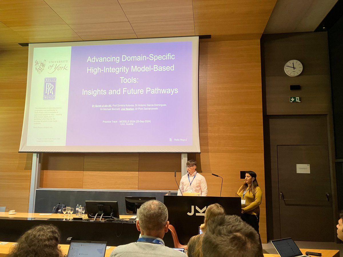 Dimitris Kolovos (@kolovos) on Twitter photo Joe Newton and <a href="/imquratulainali/">Qurat ul ain</a> presenting joint work with Rolls-Royce on model-based development of engine control systems using open-source technologies such as <a href="/EclipseEpsilon/">Eclipse Epsilon</a>, <a href="/EclipseSirius/">Eclipse Sirius</a> and <a href="/xtext/">Xtext</a> CC <a href="/UoY_CS/">UoY Computer Science</a> @KTPYork <a href="/antoniogado/">Antonio García</a> <a href="/MichaelBennet25/">mikeb</a> #modelsconf24 Joe Newton and <a href="/imquratulainali/">Qurat ul ain</a> presenting joint work with Rolls-Royce on model-based development of engine control systems using open-source technologies such as <a href="/EclipseEpsilon/">Eclipse Epsilon</a>, <a href="/EclipseSirius/">Eclipse Sirius</a> and <a href="/xtext/">Xtext</a> CC <a href="/UoY_CS/">UoY Computer Science</a> @KTPYork <a href="/antoniogado/">Antonio García</a> <a href="/MichaelBennet25/">mikeb</a> #modelsconf24