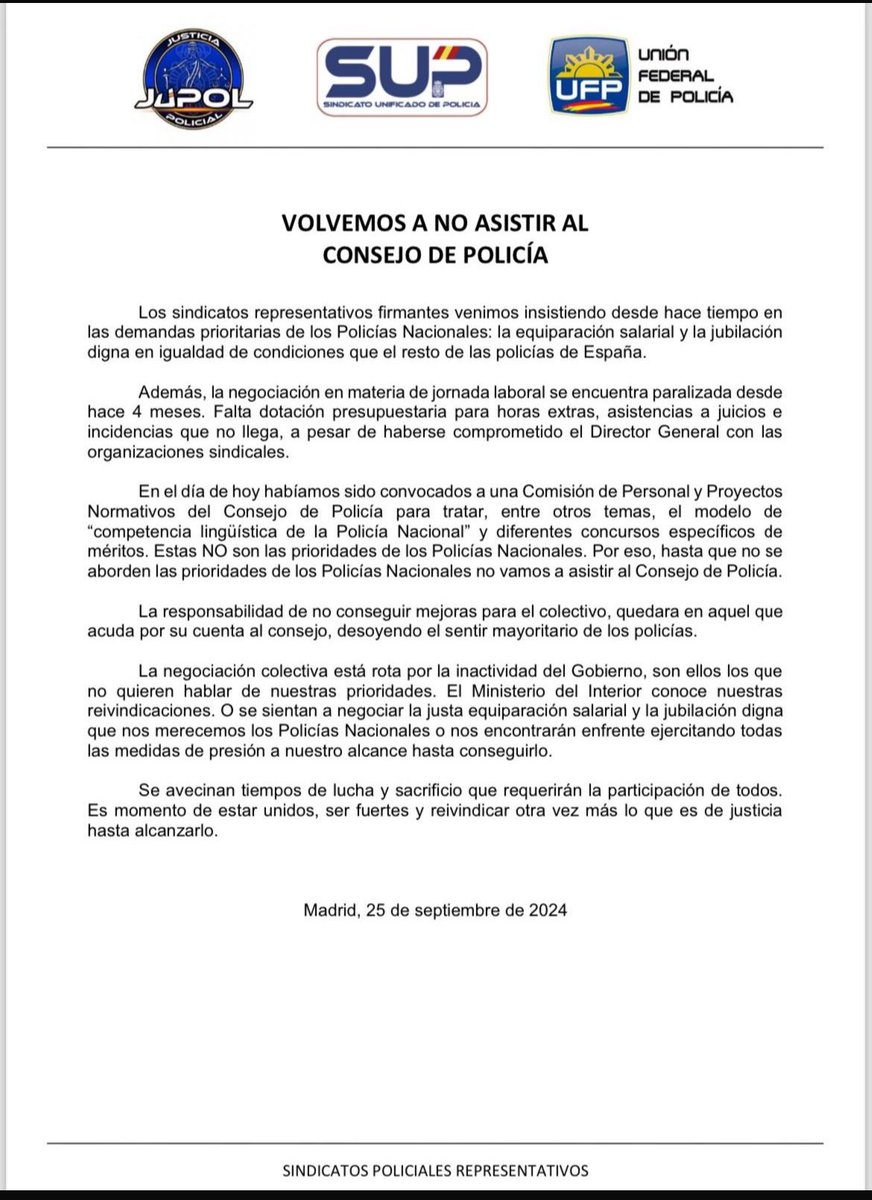 CatalunaUfp's tweet photo. 👉Nueva sentencia que avala a los servicios jurídicos de @ufpol
💪Acción sindical seria, en base a las prioridades de nuestro colectivo
✌️@ufpol se consolida como el gran referente en cursos de formación y ascenso
👉Gracias porque #ufpavanza https://t.co/4joisJMLMU