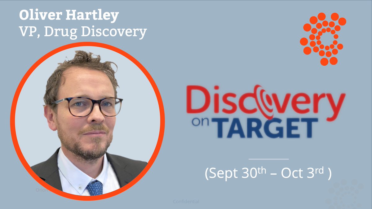 orion_biotech's tweet photo. We're  pleased to share that our VP Drug Discovery, Dr. Oliver Hartley, will  be presenting Orion’s pipeline of next-generation metabolic therapeutics at Discovery on Target.

#BostonDOT24  #GPCR #drugdiscovery https://t.co/hNJqu6xlJr