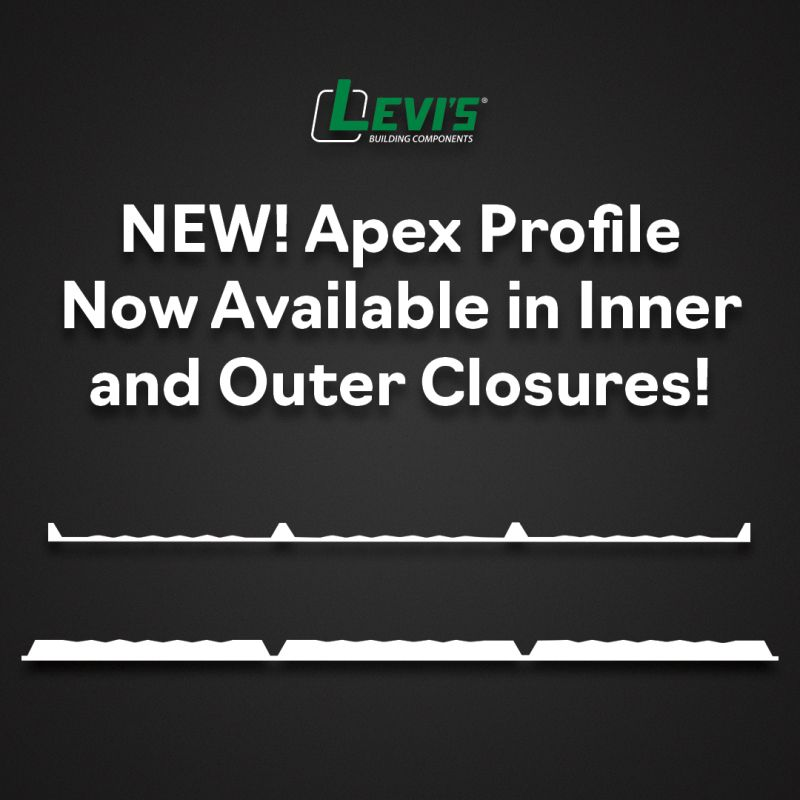 LevisBuildComp's tweet image. NEW PRODUCT! Apex Profile is now available in FastVent Plus and Inner and Outer Closures. Contact our customer service team or visit our website for details! #NewProduct #ApexProfile