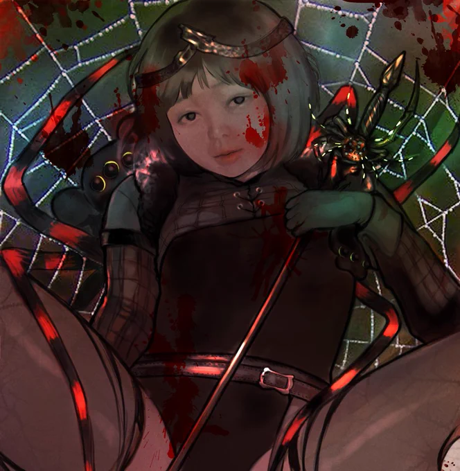 illustration蜘蛛の糸 