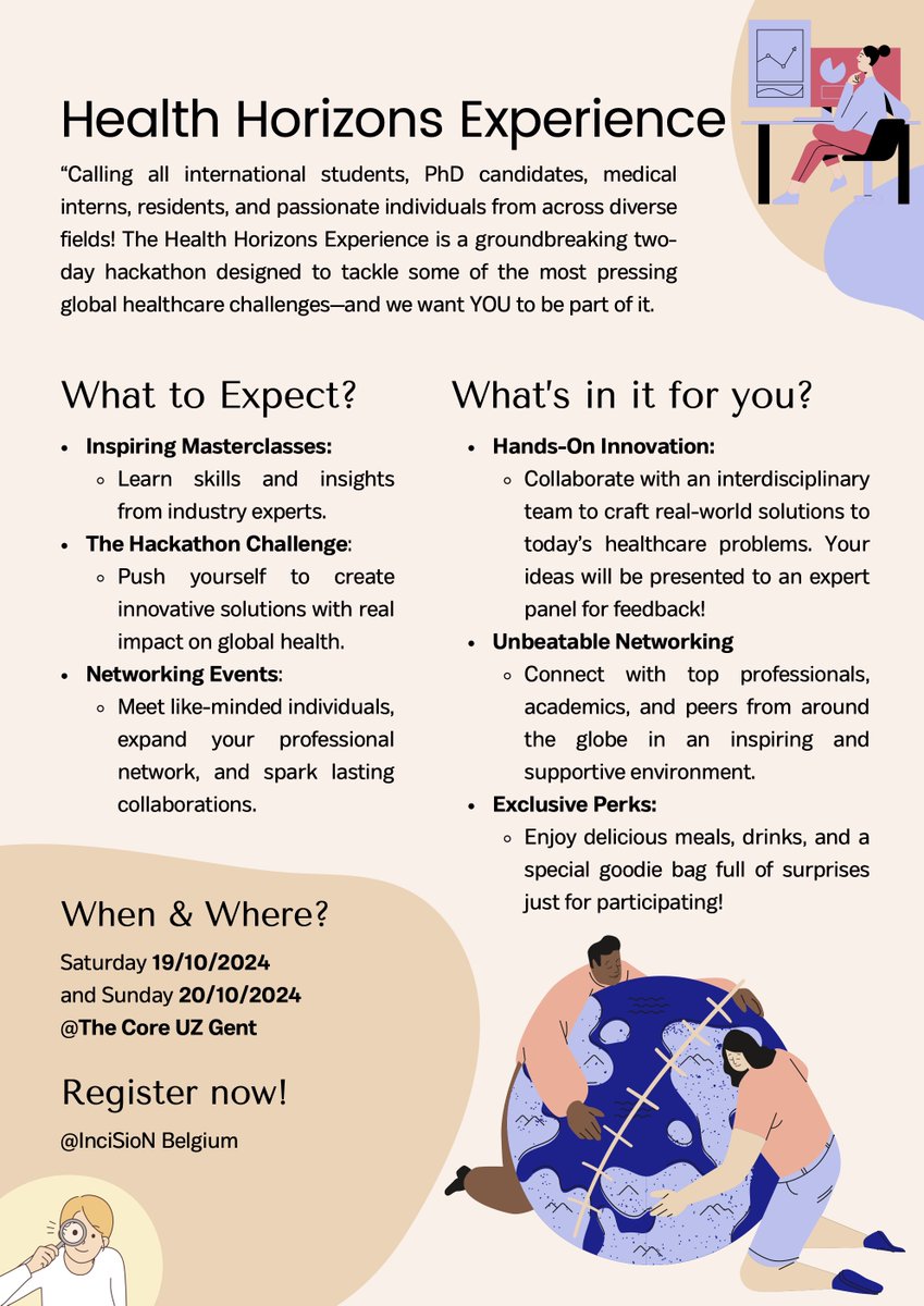 UGent Geneeskunde & Gezondheidswetenschappen (@ugent_fge) on Twitter photo ๐ก๐ฅWil jij meewerken aan innovatieve oplossingen voor wereldwijde uitdagingen in de #gezondheidszorg en #geneeskunde? Kom dan naar de #hackathon van studentenvereniging <a href="/incisionbelgium/">incisionbelgium</a> op 19 en 20 oktober!
๐Meer info via facebook.com/events/5260188โฆ ๐ก๐ฅWil jij meewerken aan innovatieve oplossingen voor wereldwijde uitdagingen in de #gezondheidszorg en #geneeskunde? Kom dan naar de #hackathon van studentenvereniging <a href="/incisionbelgium/">incisionbelgium</a> op 19 en 20 oktober!
๐Meer info via facebook.com/events/5260188โฆ